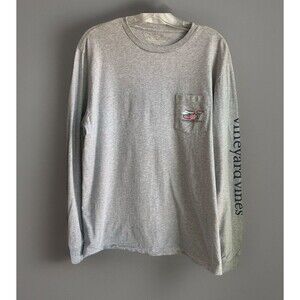 Vineyard Vines Long‎ Sleeve Shirt Mens Whale Hat & Sunglasses Logo Beach Large